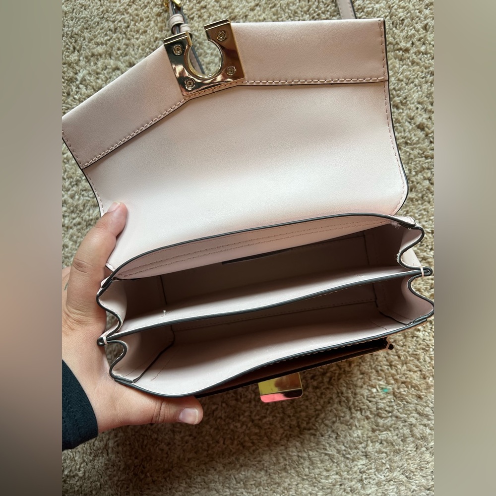 Michael Kors Lita Medium Leather Crossbody Purse - Picture 2 of 3